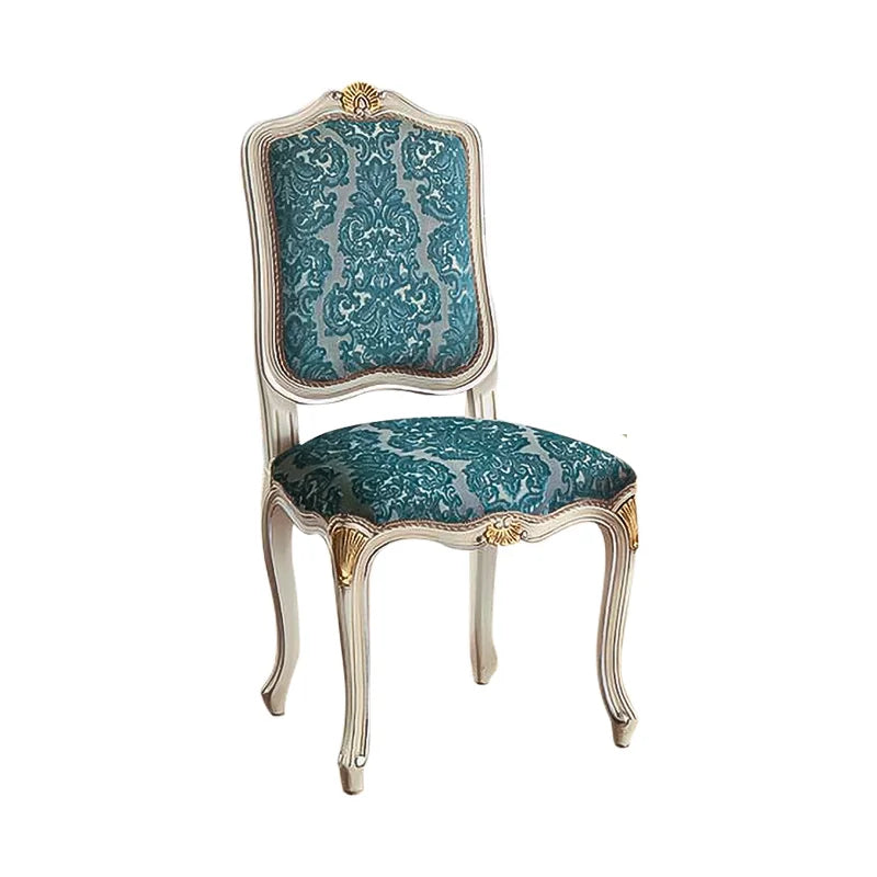 French table European deluxe solid wood carved round table chair combination villa restaurant furniture customization