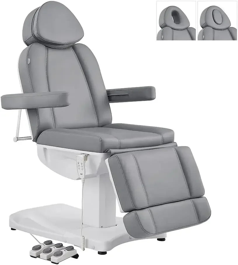 Full Electrical Medical Aesthetic Chair Facial Beauty Bed Podiatry Doctors Office Chair with 3 Motors INK