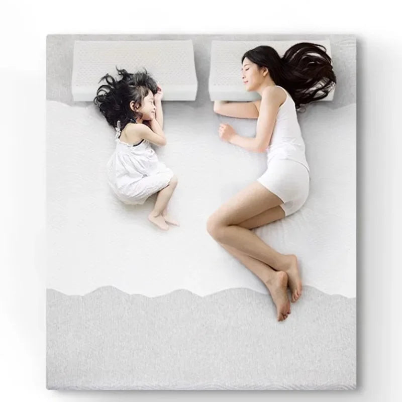 Full Size Mattress Pillowtop Bed Soft Thailand Materia Latex Tatami Mattresses Foldable Core Sleep Colchon Bedroom Furniture