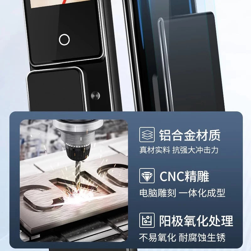 Fully automatic facial recognition fingerprint lock, home anti-theft door intelligent door lock APP, remote active visual