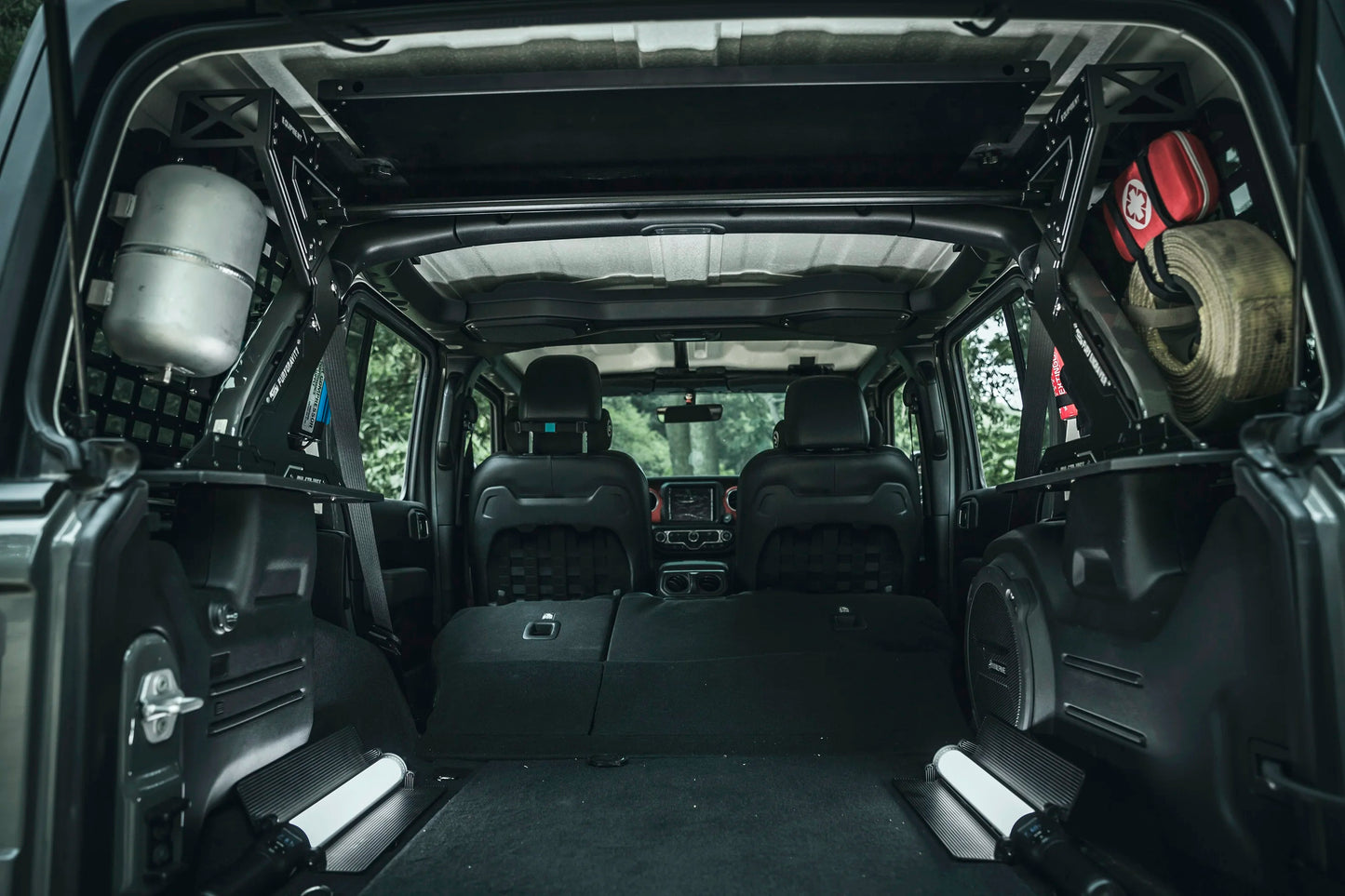 Fury 2018+ accessories Aluminum Alloy Car Interior Trunk luggage rack for Jeep wrangler JL