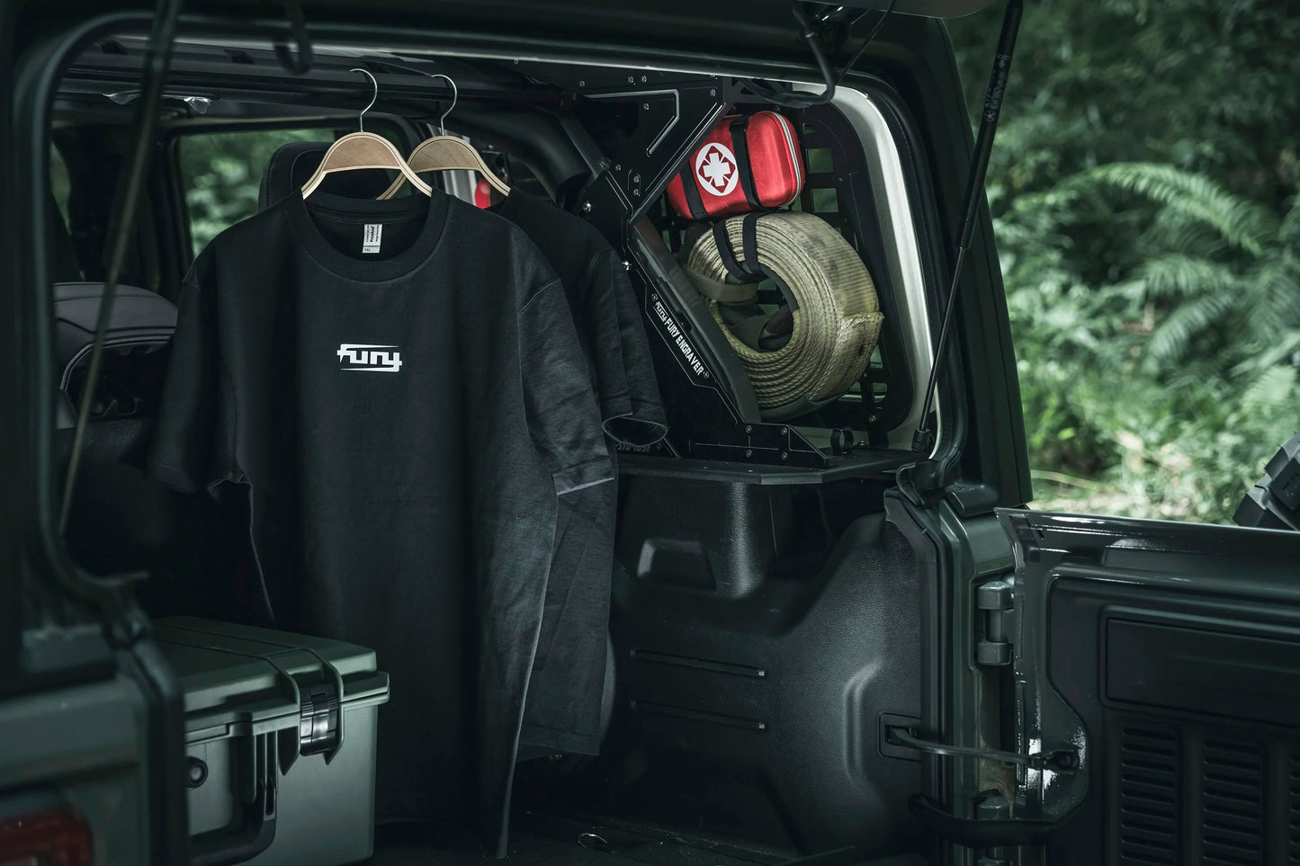 Fury 2018+ accessories Aluminum Alloy Car Interior Trunk luggage rack for Jeep wrangler JL
