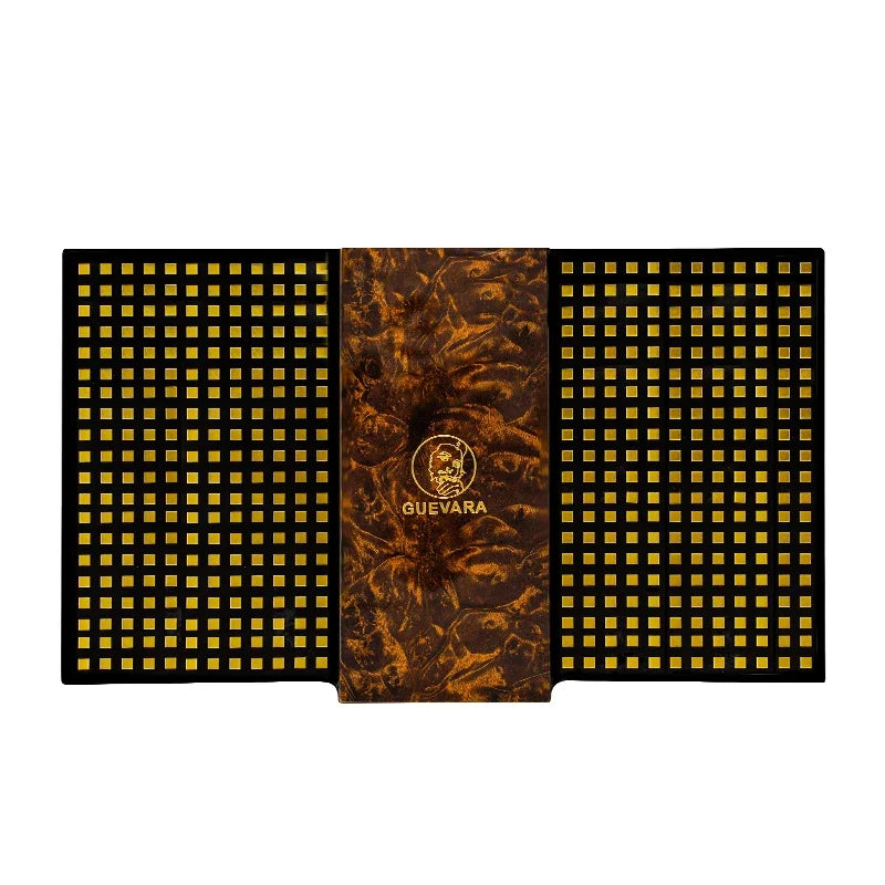 GUEVARA Cedar Wood Cigar Humidor Large Capacity for Hygrometer Glass Top Cigar Box Cabinet Portable Travel Gift Men