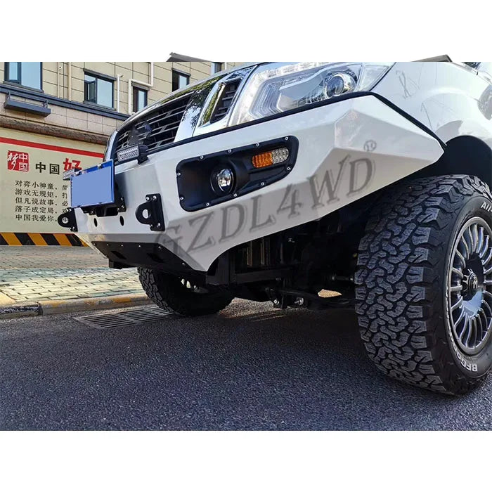 GZDL4WD Pick Up Truck Accessories Steel Bumper For Np300 2015-2022 Bull Bar Bumper Auto Body System