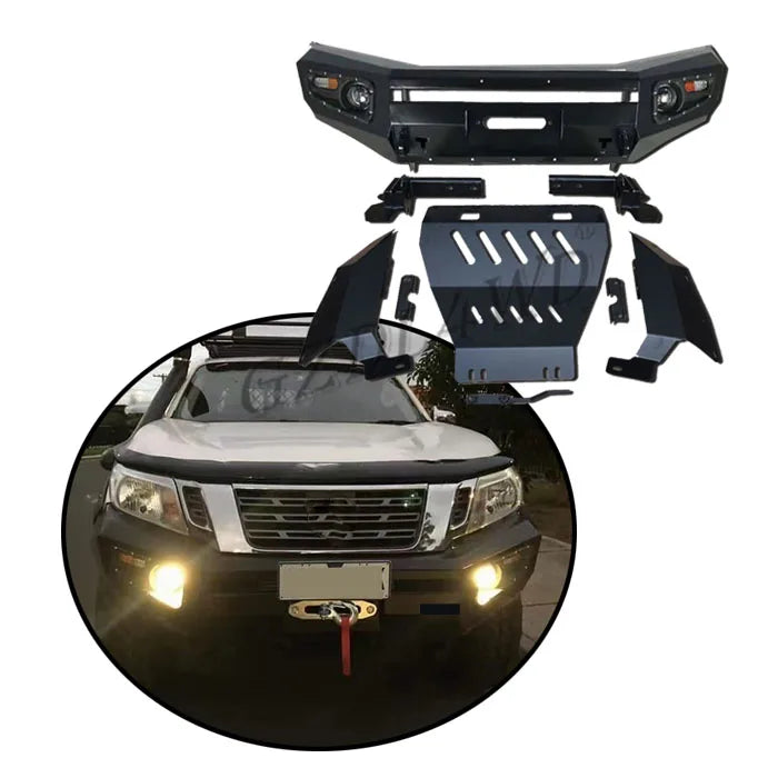 GZDL4WD Pick Up Truck Accessories Steel Bumper For Np300 2015-2022 Bull Bar Bumper Auto Body System