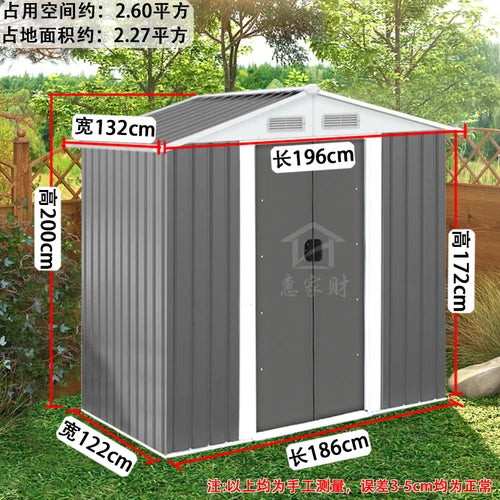 Garden tool room, outdoor yard tool cabinet, outdoor storage room, storage room, activity small house, simple room