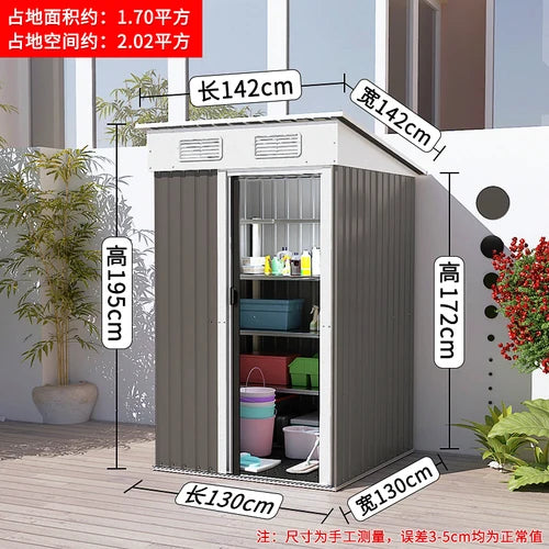 Garden tool room, outdoor yard tool cabinet, outdoor storage room, storage room, activity small house, simple room