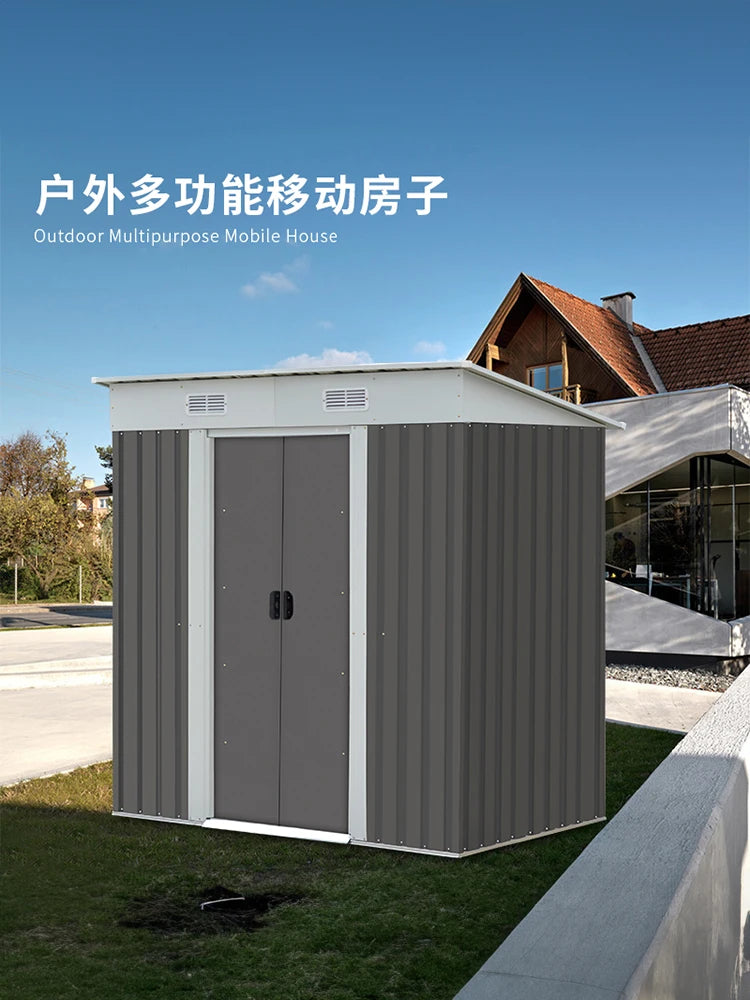 Garden tool room, outdoor yard tool cabinet, outdoor storage room, storage room, activity small house, simple room