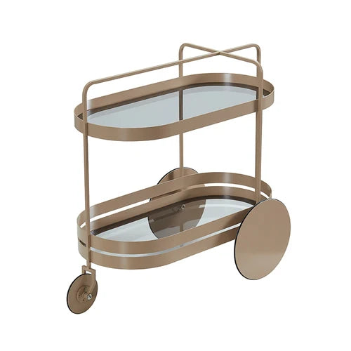 German three-wheeled trolley, living room, light luxury, storage and organizers, kitchen home
