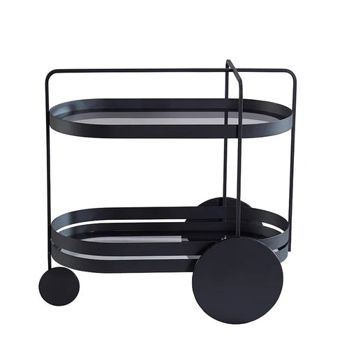 German three-wheeled trolley, living room, light luxury, storage and organizers, kitchen home
