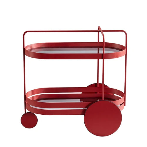 German three-wheeled trolley, living room, light luxury, storage and organizers, kitchen home