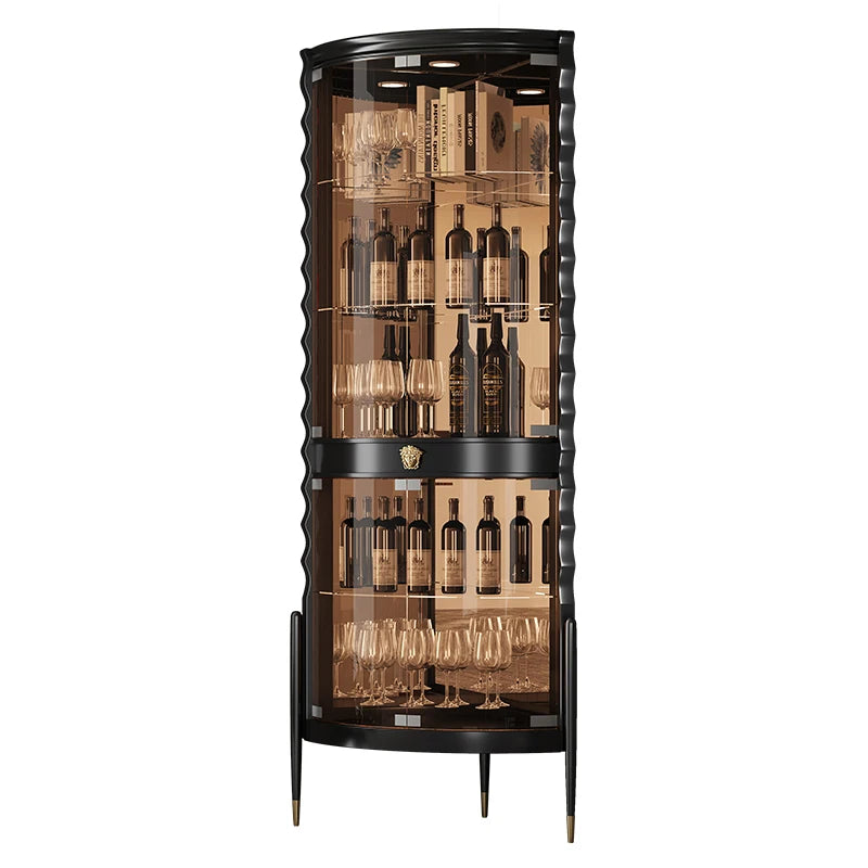 Glass Doorwine Cabinet, High-end Corner Cabinet in Living Room, Hand Display Cabinet, Red Wine Cabinet, Wall Corner Cabinet