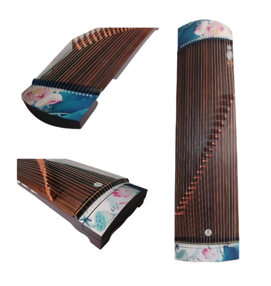 Guzheng 125cm Hibiscus pattern Chinese stringed instruments