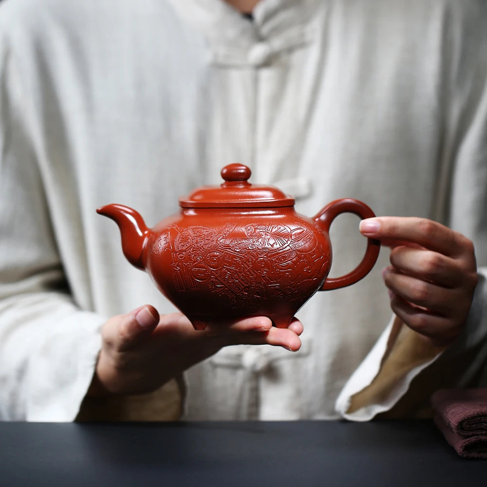 |H pot spring limited collection with yixing are recommended by wen-jun xu pure manual dahongpao furnace pot of 600 c