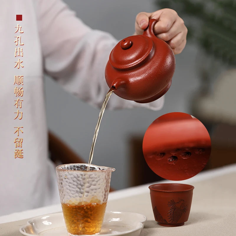 |H pot spring yixing are recommended by ji-biao zhang pure manual large teapot undressed ore coarse sand zhu mud Duo only