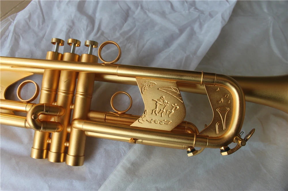 MMOOKA Professional Grade dotted gold Super Heavy trim trumpet