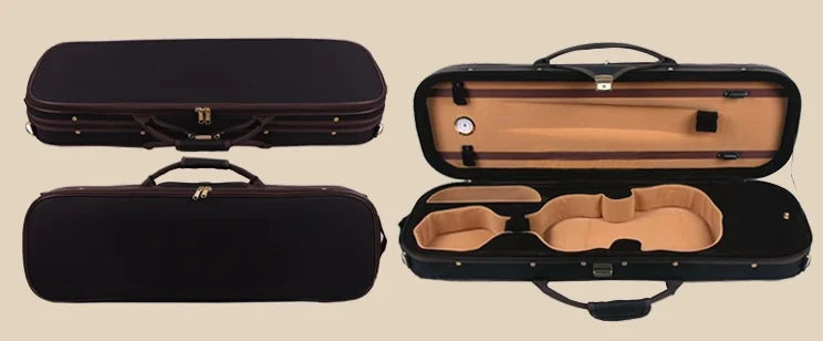 MMOOKA strong tone!All hand carved Violin 4/4 retro coffee Professional violino set musical instrument high-grade box
