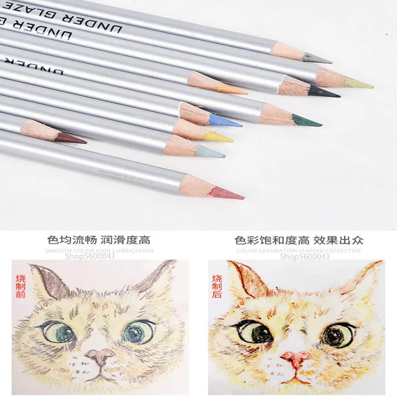 MMOOKA MMOOKA Ceramic art under-glaze color pencil DIY painting color painting element tool hand-painted glaze powder penMMOOKA.COM