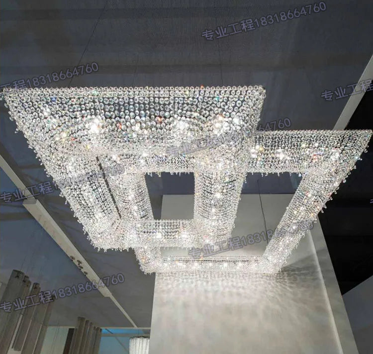 Italian living room Egypt imported crystal dining room postmodern villa crystal art deco chandelier