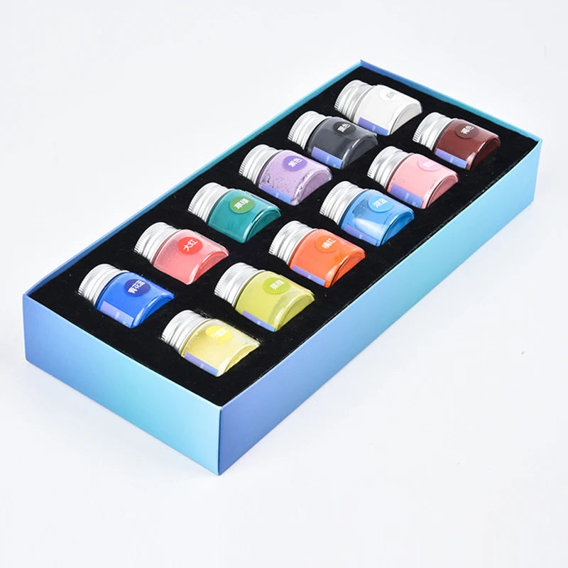 MMOOKA MMOOKA 12 Color Set Pottery Art Painting Pigment Ceramic Underglaze Color DIY Professional Hand-painted Underglaze Water-based PaintMMOOKA.COM