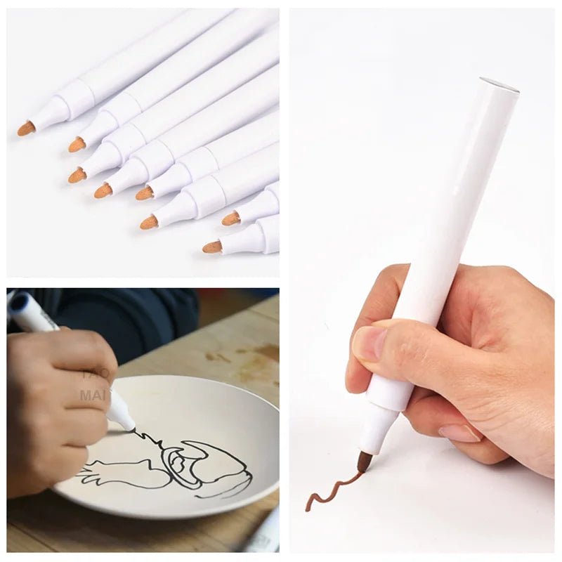 MMOOKA MMOOKA Pottery Art Underglaze Marker Pen Ceramic Pigment Ceramic DIY Painting Special Pen Dot Painting Craft Pottery ToolsMMOOKA.COM