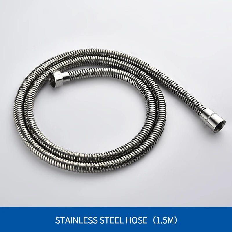 Brushed Nickel Handheld Shower Bathroom 2 Function High Pressure Rain Shower Sprayer Set Water Saving Waterfall  Shower