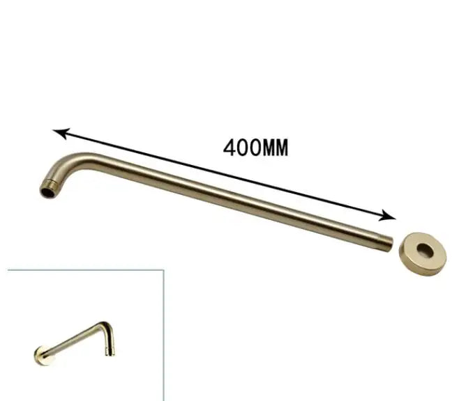 Brushed Gold Rainfall Shower Head Bathroom Stainless Steel 8/10/12 Inch Top Shower Head with Wall Ceiling Mounted Shower Arm