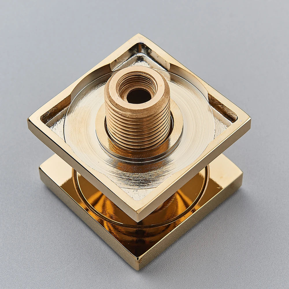 MMOOKA Chrome Black Brass Body Sprays Square Shower Spa Massage Body Jets Golden Concealed Shower Spray Head Faucet Accessory MMOOKA.COM