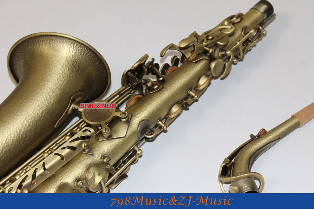HANDMADE BODY NEW Professional Eb Alto Saxophone Germany Brass-Antique Brass