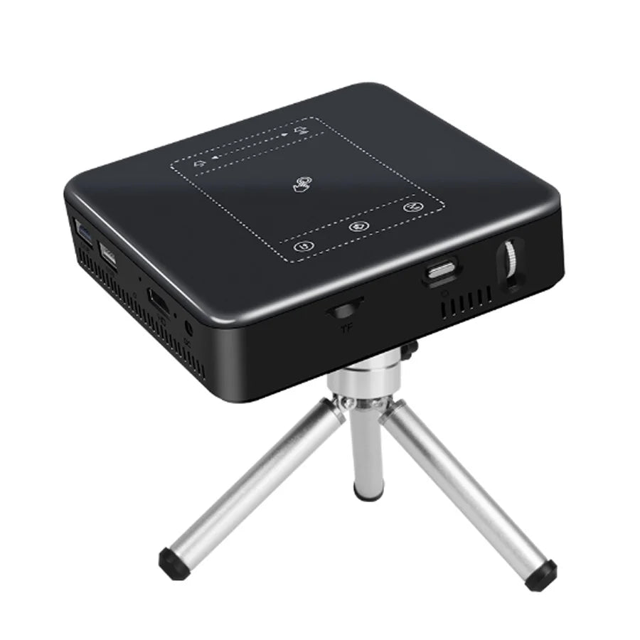 ANTNX WZATCO D13 Android Mini Pocket Projector 4K Smart Pico DLP Portable LED WIFI Built-in Battery Home Theater Beamer Proyector ANTNX.COM
