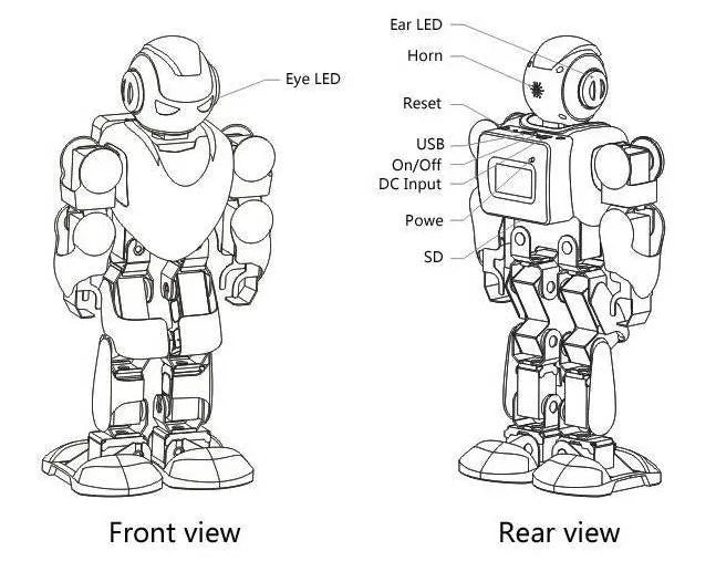 Alpha 1s Factory UBTECH 3D Programmable Humaniod Robot For Intelligent Life