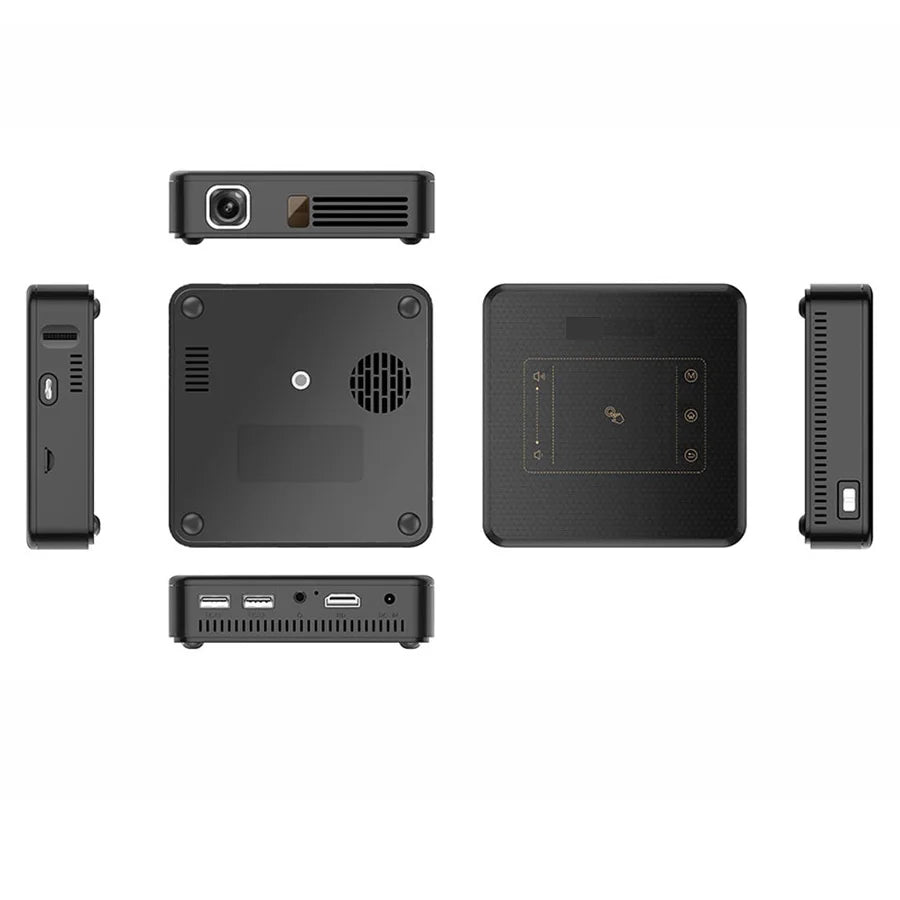 ANTNX WZATCO D13 Android Mini Pocket Projector 4K Smart Pico DLP Portable LED WIFI Built-in Battery Home Theater Beamer Proyector ANTNX.COM