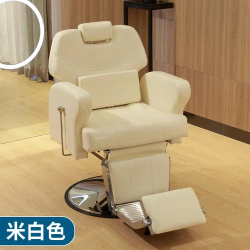 HXL Luxury Massage Armchair Electric Smart USB Charging Hairdressing Chair Put down