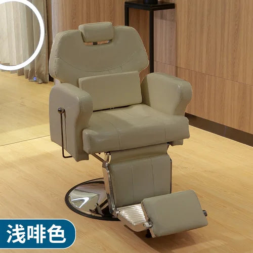 HXL Luxury Massage Armchair Electric Smart USB Charging Hairdressing Chair Put down