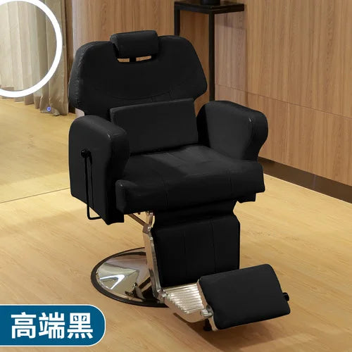 HXL Luxury Massage Armchair Electric Smart USB Charging Hairdressing Chair Put down