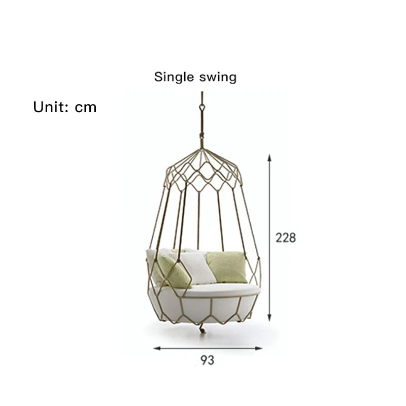 Hammock With Curtain For Kids And Adult Swing Basket Outdoor Nordic Rocking Chair Of Terrace Villa Leisure Sofa Furniture Set