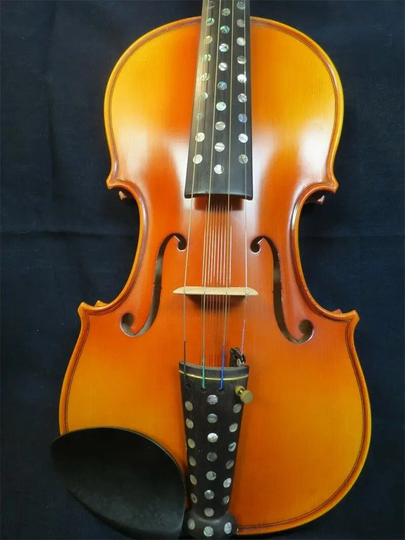 Hand made flames 4*10 strings carving scroll Violin 4/4 rich sweet sound #14234