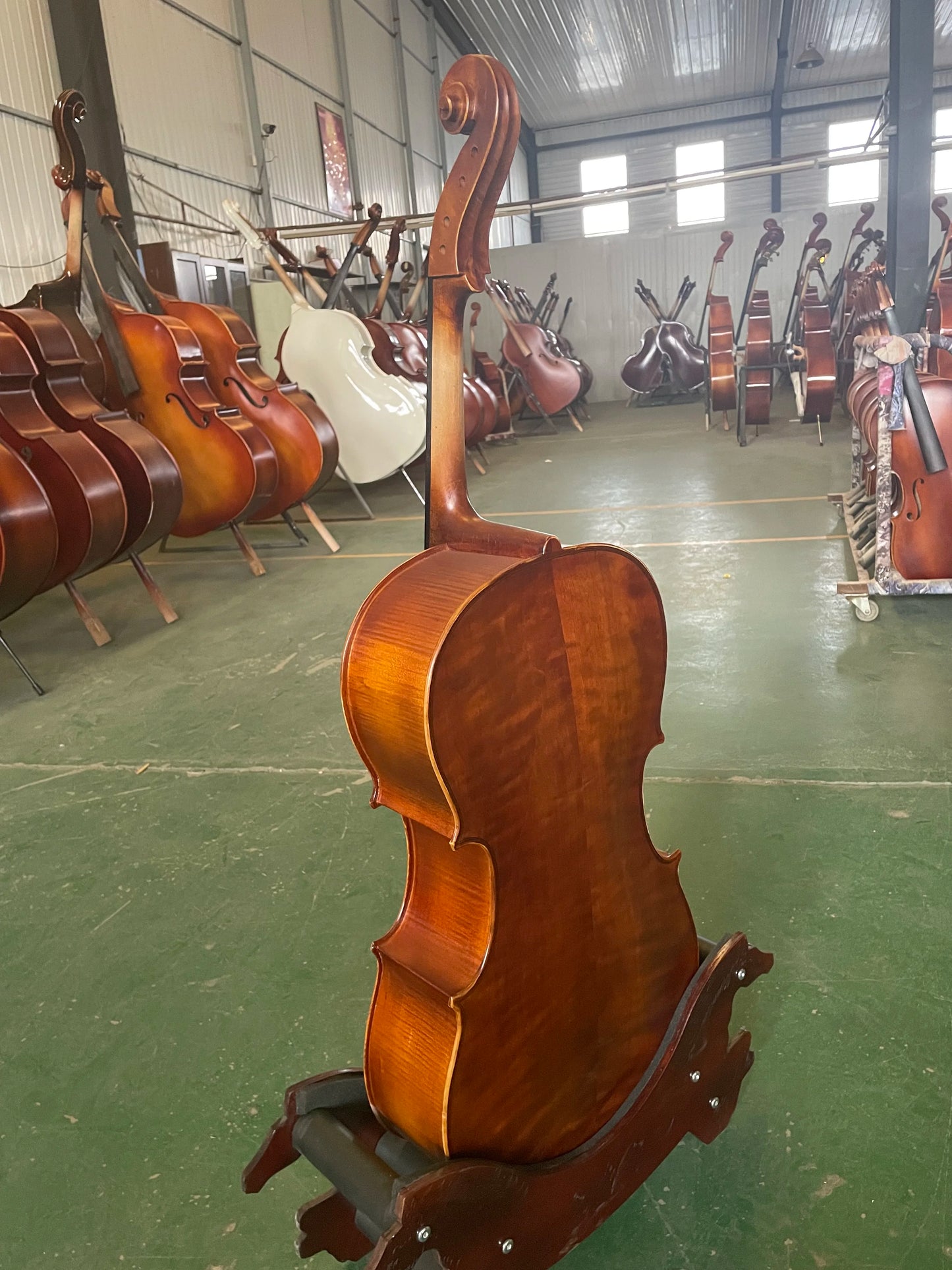MMOOKA Handmade Spruce Panel, All European Maple Back, Cello 1/4 Violoncello, Solid Wood, Professional Musical Instrument, All Kit