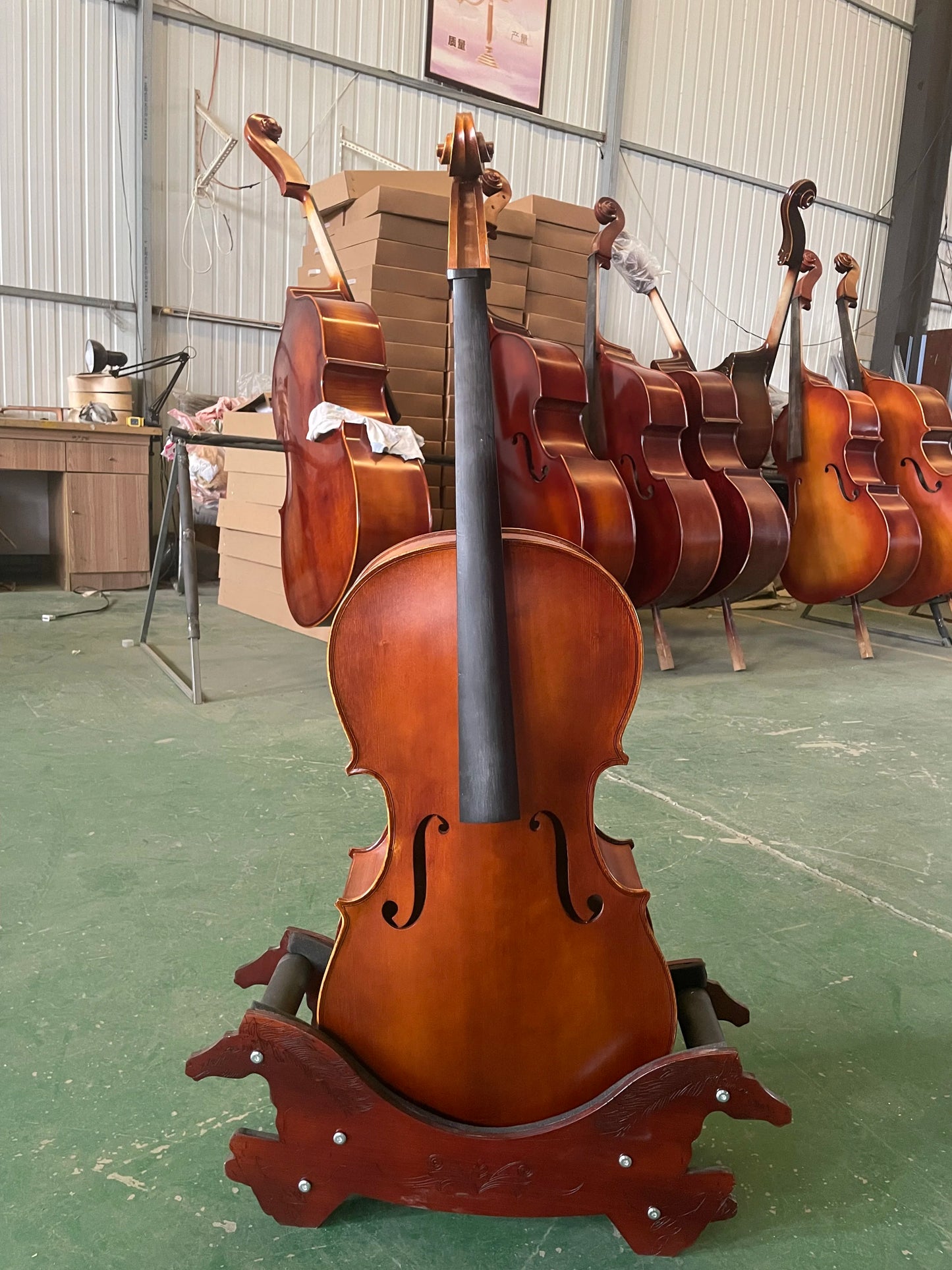 MMOOKA Handmade Spruce Panel, All European Maple Back, Cello 1/4 Violoncello, Solid Wood, Professional Musical Instrument, All Kit