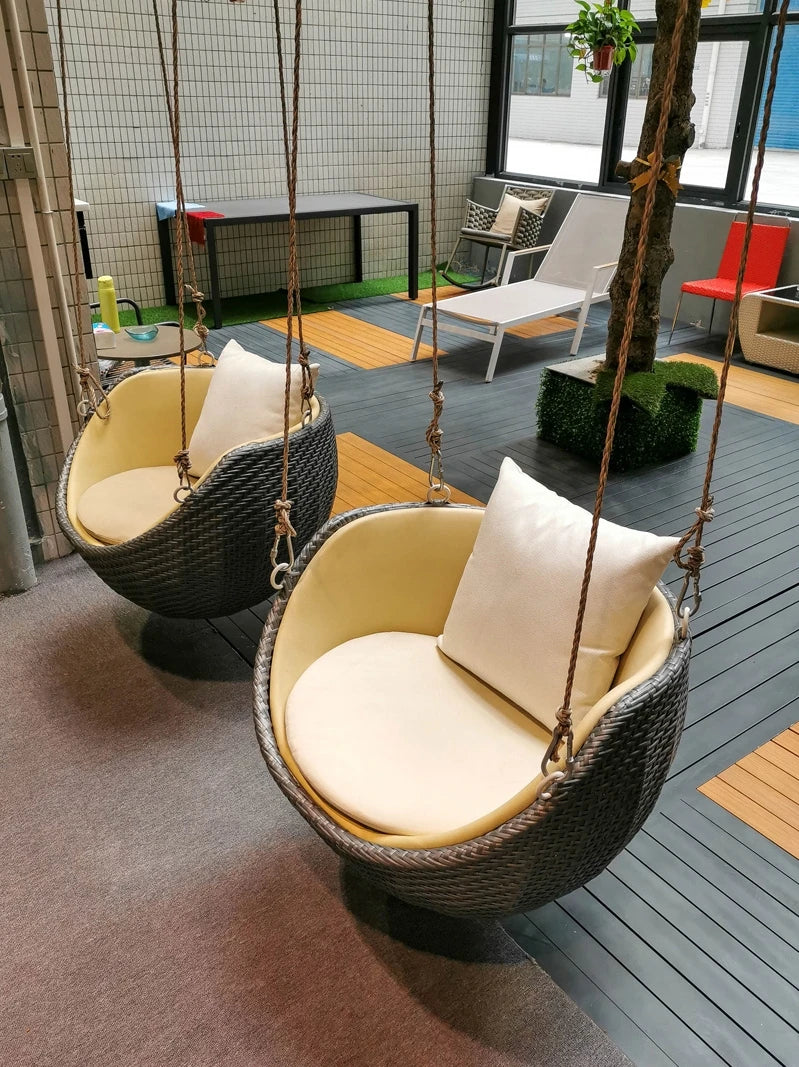 Hanging chair home cradle chair indoor swing single rocking chair balcony lazy bird's nest hanging basket rattan chair