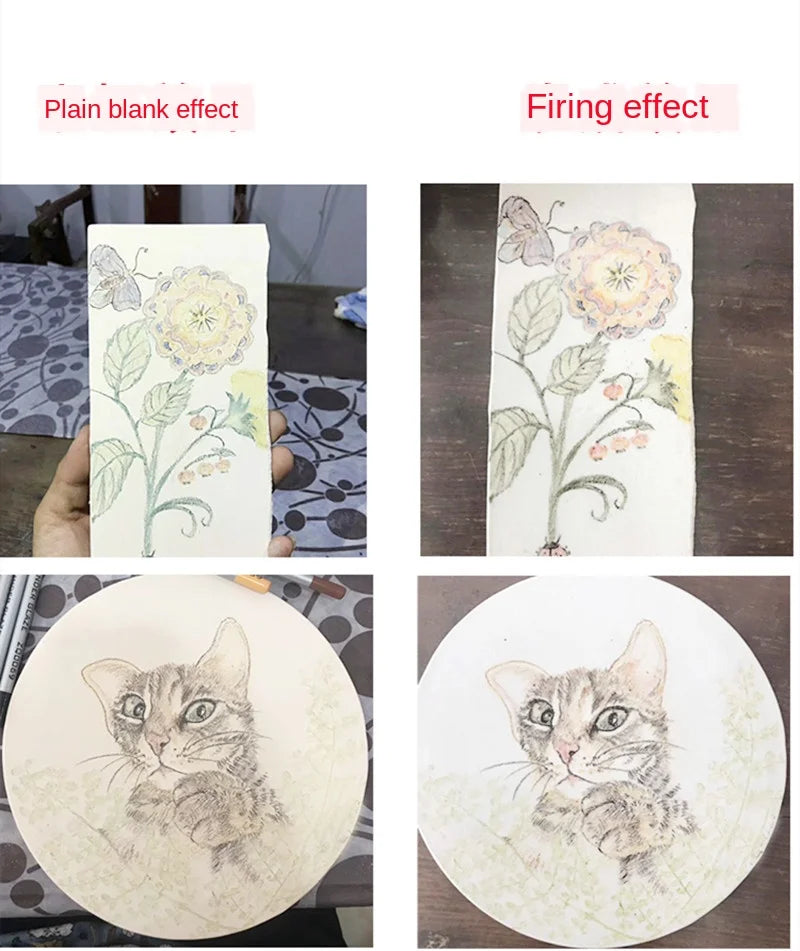 MMOOKA MMOOKA Ceramic art under-glaze color pencil DIY painting color painting element tool hand-painted glaze powder penMMOOKA.COM