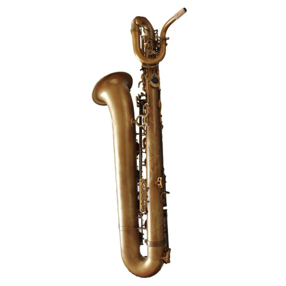 High Grade professional Vintage Nickel Tone Eb Baritone Saxophone