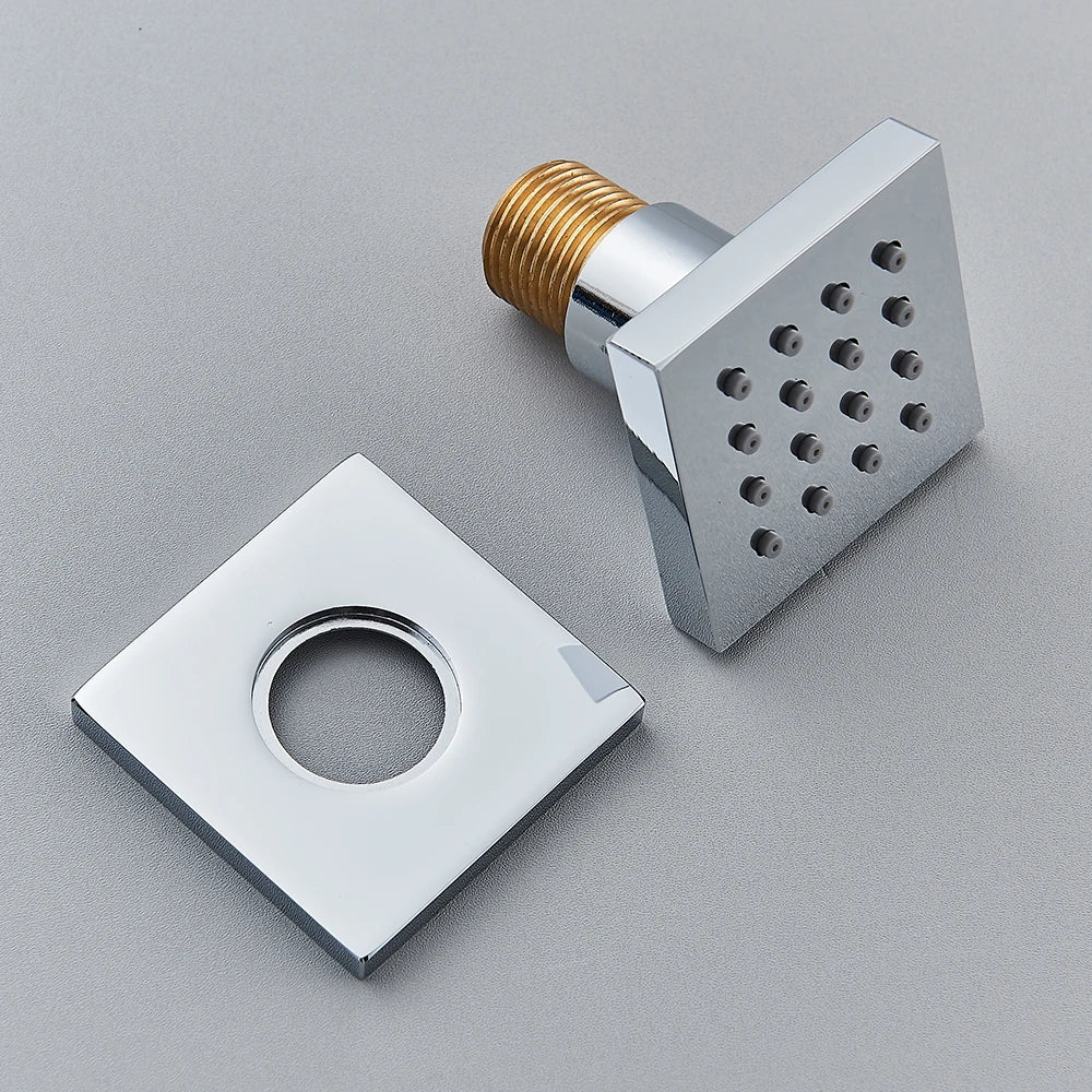 MMOOKA Chrome Black Brass Body Sprays Square Shower Spa Massage Body Jets Golden Concealed Shower Spray Head Faucet Accessory MMOOKA.COM