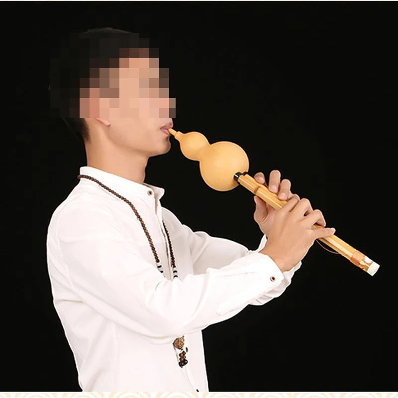 High Quality 9 Holes Professional Performance Cucurbit Instrument Great Sound Music Playing Hulusi Flute A/C/bB/D/F/G Tone