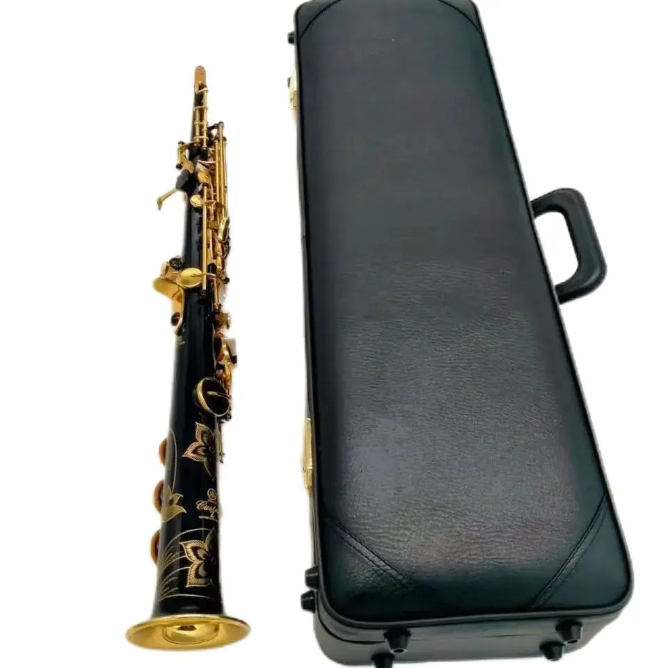 High Quality Japan Brand YSS-82Z Black Soprano Saxophone Professional Musical instrument Sax Straight B flat Sax With Leathe Cas