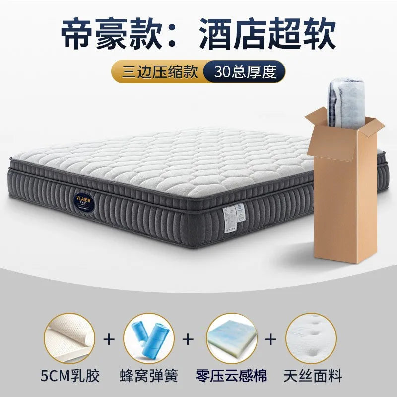 High Quality Latex Mattresses Foldable Designer Floor Salon Double Bed Mattress Folding Sleeping Materac Bedroom Furniture