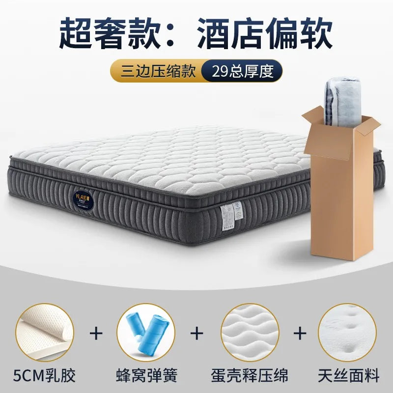 High Quality Latex Mattresses Foldable Designer Floor Salon Double Bed Mattress Folding Sleeping Materac Bedroom Furniture