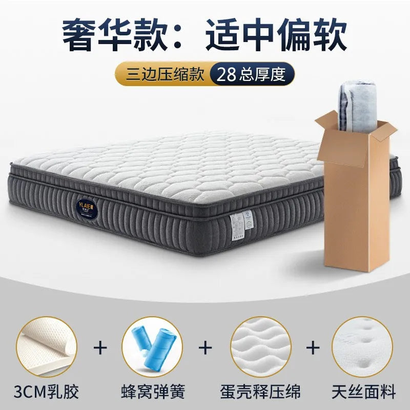 High Quality Latex Mattresses Foldable Designer Floor Salon Double Bed Mattress Folding Sleeping Materac Bedroom Furniture