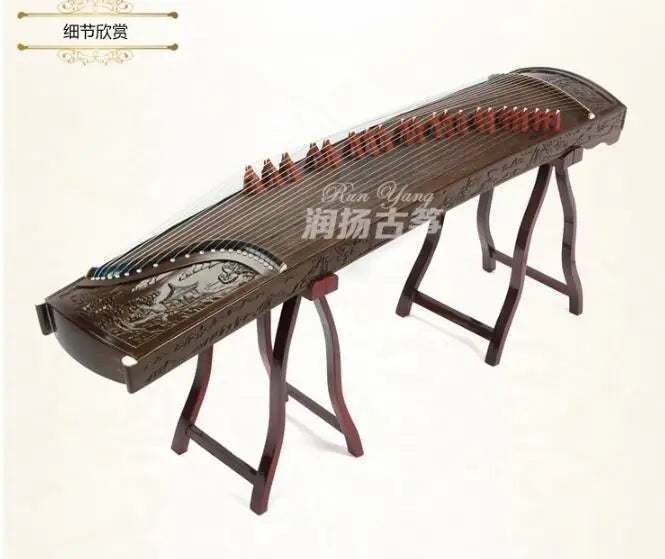 High Quality Professional Guzheng Master Handmade Phoebe 9 Dragon Solid Wood Playing Guzheng Chinese 21 Strings Zither