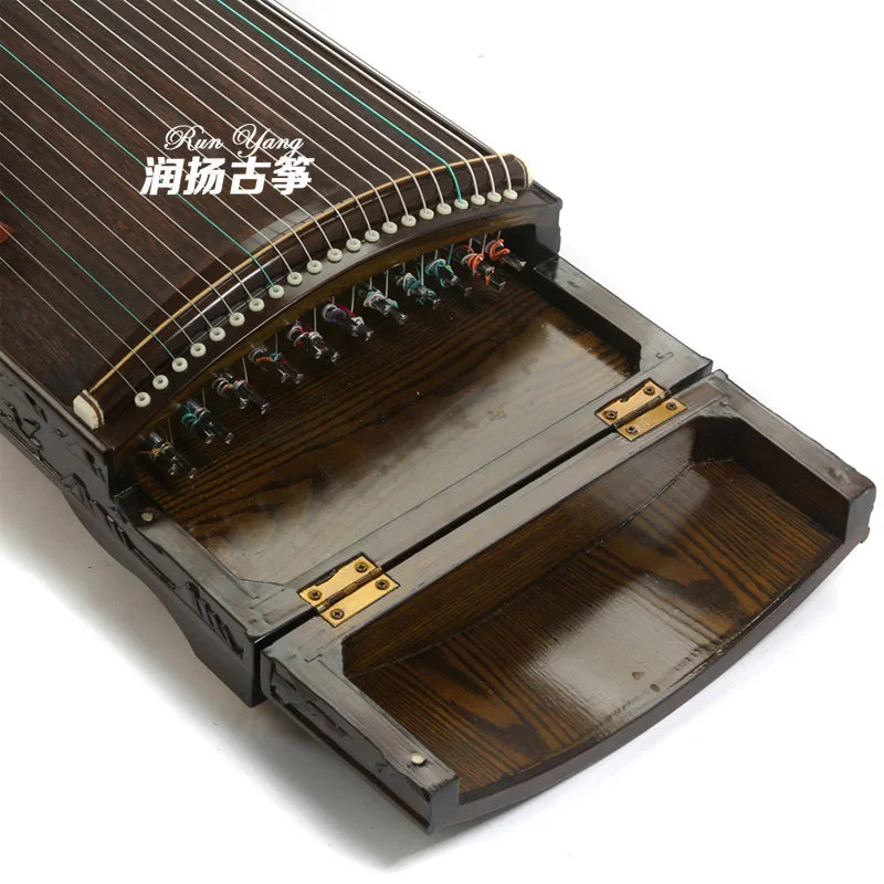 High Quality Professional Guzheng Master Handmade Phoebe 9 Dragon Solid Wood Playing Guzheng Chinese 21 Strings Zither